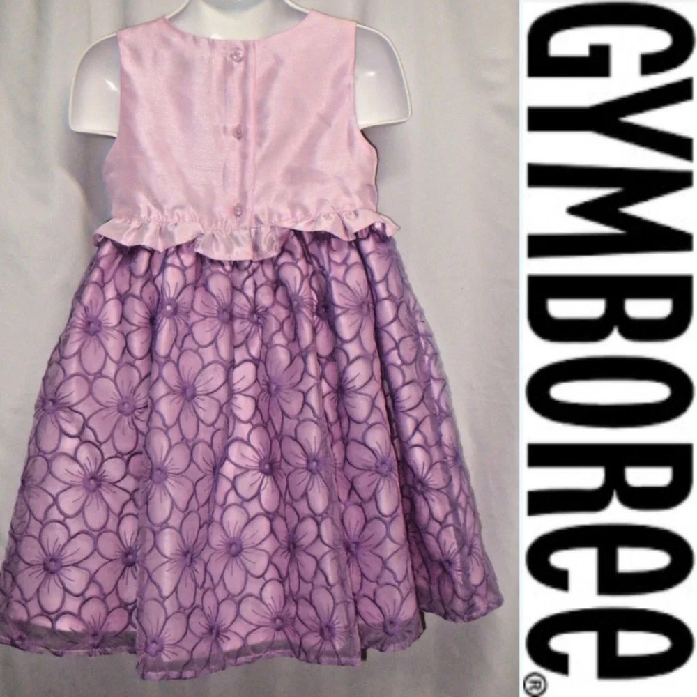 Gymboree‎ Lavender Embroidered Floral Dress 12-18 M